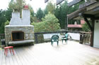 Deck with Rumford Fireplace